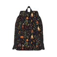 thumbnail image 2 of Naloa Pumpkin Plant Garden Canvas Backpack for Men Women Rucksack Casual Travel Daypack College Tote Satchel Bookbag for Teens-Small, 2 of 7