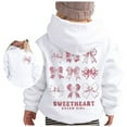 thumbnail image 3 of WOYY Toddler Girls' Casual Hoodie Soft Comfy Cute Hooded Sweatshirt Hoody, Sizes 2-3T, 3 of 4