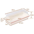 thumbnail image 2 of Paquete de 50 cajas de papel con tapas transparentes, envases de comida desechables blancos, cajas de sándwich, cajas de panadería para rollo de pasteles, fresas, galletas, 2 of 4
