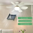 thumbnail image 4 of 16.5in Modern Ceiling Fanlight 86V-265V Low Profile Ceiling Fans 3 Fan Speeds Decorative Ceiling Fanlight for Living Room Kitchen, 4 of 6