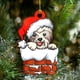 thumbnail image 2 of 1 colgante para interior de coche con forma de perro, adorno navideño para árbol de Navidad., 2 of 3