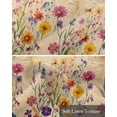 thumbnail image 6 of Vintage Spring Floral Kitchen Valances for Windows Farmhouse Linen Window Valance Curtain for Living Room Window Treatment Summer Botanical Pastoral Flowers Valance Rod Pocket Topper, 60 x 18 Inch, 6 of 6