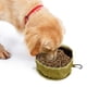 thumbnail image 4 of Cuenco plegable para perros, plato de alimentación plegable con mosquetón, de limpiar Verde Yuyangstore Cuenco plegable para perros., 4 of 7