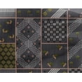 thumbnail image 4 of oneOone Georgette Viscose Gray Fabric Floral|Horse & Geometric Patchwork Fabric For Sewing Printed Craft Fabric By The Yard 42 Inch Wide, 4 of 4