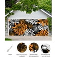 thumbnail image 2 of Thanksgiving Garage Door Banner Cover 6 x 13 ft, Orange and Black Dahlia Foral Garage Door Decorations Holiday Christmas Backdrop Decor for Winter New Year Xmas Party, 2 of 6