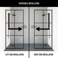 thumbnail image 3 of VIGO Ventana 34 in. W x 62 in. H Framed Fixed Tub Screen Door in Matte Black with 3/8 in. (10mm) Clear Glass, 3 of 10