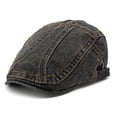 thumbnail image 5 of Men's Washed Cowboy Beret Retro Thin Literary Cap for Spring Fall Casual Wear Stylish Unisex Fashion Hat, 5 of 5