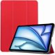 thumbnail image 1 of Funda Protectora Rígida de Cuero PU con Soporte Magnético para iPad Air 11" M2 (2024) - Rojo, 1 of 7