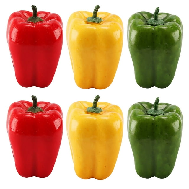 Coofit Artificial Pepper Foam Lifelike Realistic Creative Faux Pepper Fake Pepper
