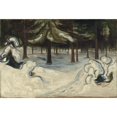 thumbnail image 2 of Edvard Munch 24x18 Gold Ornate Framed and Double Matted Museum Art Print Titled - Winter (1899), 2 of 4