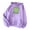 Purple, variant on jsaierl Womens Cute Cartoon Frog Print Hoodies Long Sleeve Pullover Drawstring Hooded Sweatshirts