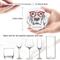 thumbnail image 4 of PAYOHTO Labrador with Red Glasses Premium PU Leather Coasters Set - 6 Stylish Round Drink Coasters with Storage Box for Home and Office Use, 4 of 6
