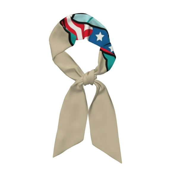 Xecao Cool Dino Playing Skateboard Pattern Large Satin Head Scarf - Satin Hair Scarves Silk Bandana Scarf Headscarf Silk Feeling Scarf for Women