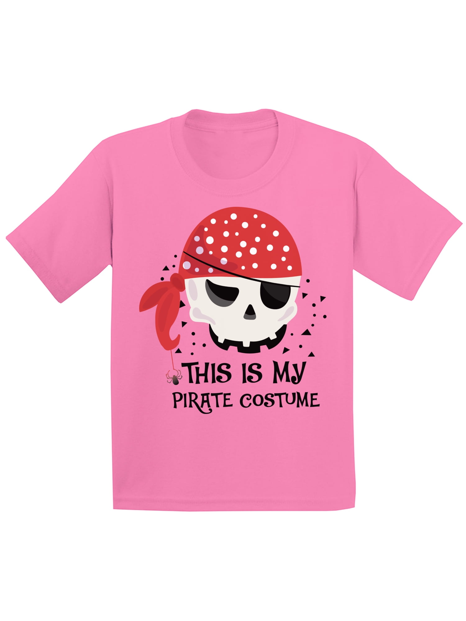 Skull and Crossbone Kids T-Shirt Halloween Basic No Effort Funny Joke Gift 