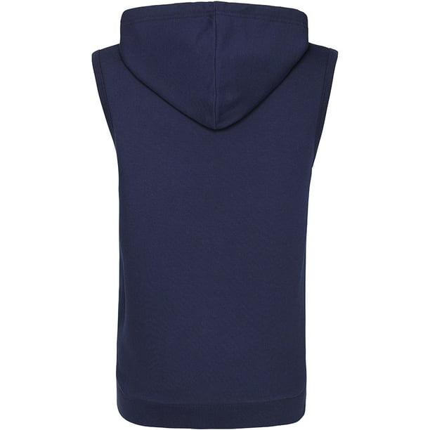 Sleeveless zip hoodie best sale women's