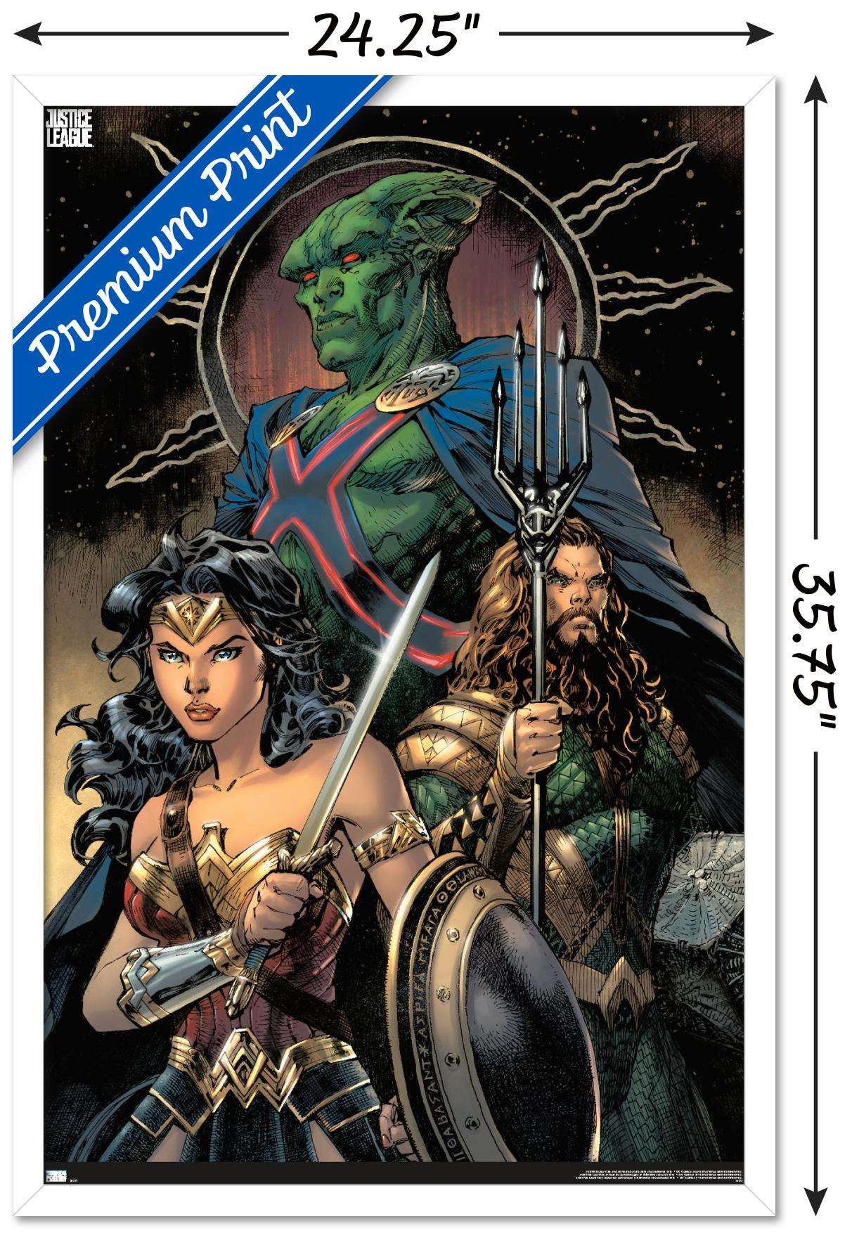 DC Zack Snyder's Justice League - Jim Lee Variant Wall Poster, 22.375" x 34", Framed
