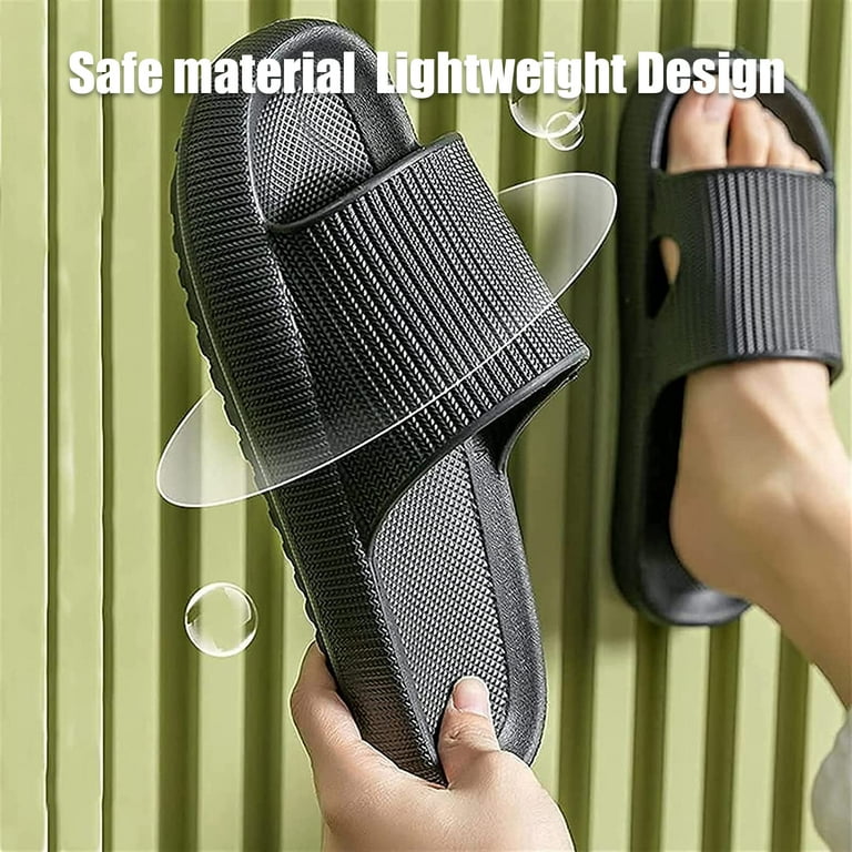 Silnesys Pillow Slippers Cloud Slides Shower Sandals Unisex EVA