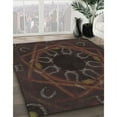 thumbnail image 2 of Ahgly Company Indoor Rectangle Patterned Black Brown Novelty Area Rugs, 8' x 12', 2 of 6