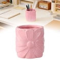 thumbnail image 2 of USUERY Ceramic Flower Makeup Brush Organizer Toothbrush Holder Pen Pencil Cup For Home Bathroom Decor Desk, 2 of 9