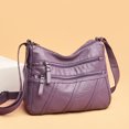 thumbnail image 4 of Bolso de madre para mujer, bolso cruzado de piel suave de gran capacidad, de mediana edad, con un solo hombro, 4 of 6