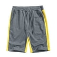 thumbnail image 6 of Ceisia Men's Color Block Lounge Straight Beach Mid Length Drawstring Pocket Athletic Shorts 5 Inch Inseam Casual Summer Bottoms Gray XXL Gifts for Father, 6 of 8