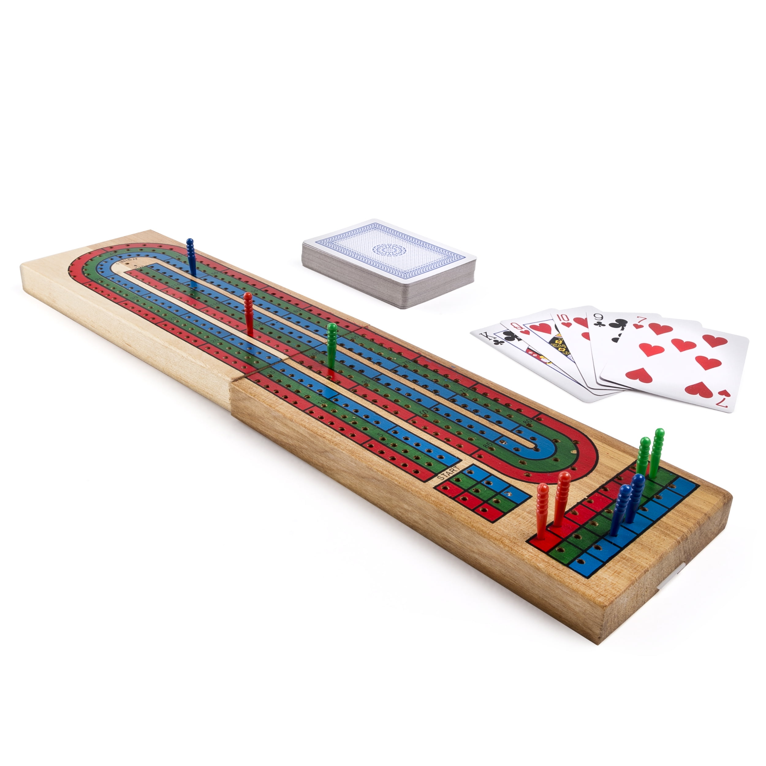 11453円 【SALE／62%OFF】 GSE Games Sports Expert Wooden Folding 3-Track Color Coded Cribbage Board 並行輸入品