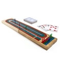 thumbnail image 2 of Solid Wood Cribbage Folding Board with Playing Cards, 2 of 4