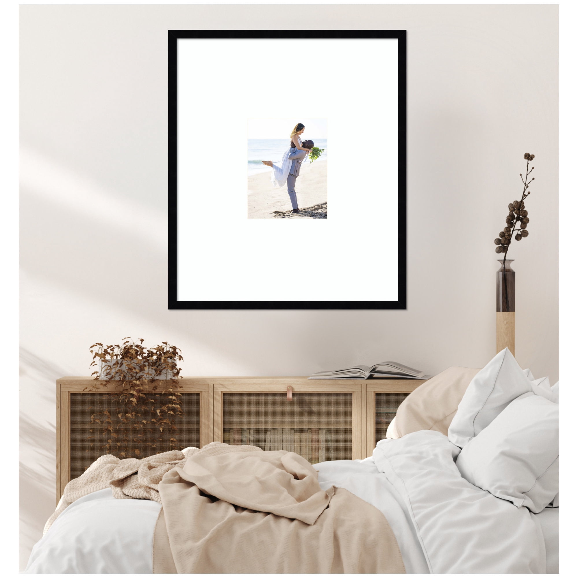 Kate and Laurel Gallery Mid-Century Wood Wall Frame Set, Set Of 10