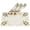 Ivory, variant on Saro Lifestyle Pandoro Collection Christmas Tree Placemat (Set of 4) Red