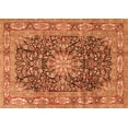 thumbnail image 1 of Ahgly Company Indoor Rectangle Medallion Orange Traditional Area Rugs, 6' x 9', 1 of 1