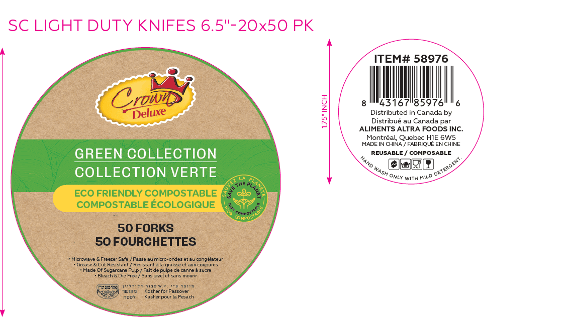 Crown Deluxe Fourches Bio Light Duty KPY 50pk Fourches Bio Light Duty KPY