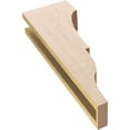 thumbnail image 6 of 4"W x 8"D x 24"H Thin Asheboro Rough Cedar Woodgrain TimberThane Corbel, Primed Tan, 6 of 6