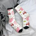 thumbnail image 5 of Daiia Cow And Pig Print Crew Socks – Soft Breathable Long Socks for Men & Women, Moisture-Wicking & Comfortable Daily Wear Socks, One-Size Fits Most (US 5-11), 5 of 6