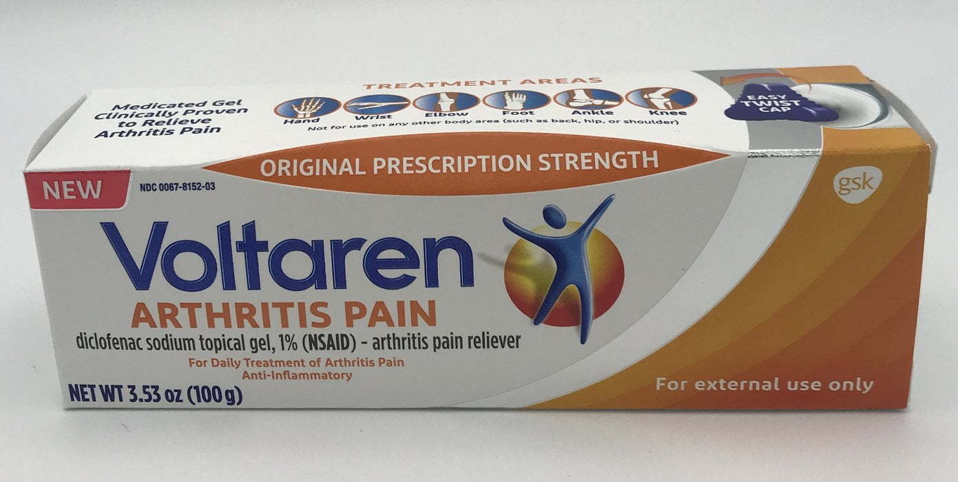 Voltaren Arthritis Pain Topical Gel 1% (100g) Over the Counter Anti-Inflammatory Cream for Arthritis Pain