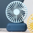 thumbnail image 3 of UttpKLBx Portable Coolings Fan Air Cooler Fan Portable Hand Fan Home Portable Air Conditioner, for Women Men Kids (Dark Blue), 3 of 8