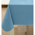 thumbnail image 5 of Newbridge Blue Basketweave 60 x 84 inch Rectangle Solid Vinyl Flannel Backed Dining Tablecloth, 5 of 9