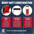 thumbnail image 5 of 16 oz. Metal Can Crusher, Heavy-Duty Wall-Mounted Smasher for Aluminum Seltzer, Soda, Beer Cans and Bottles for Recycling - Red-Good, 5 of 5