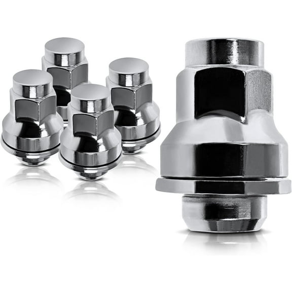 A-Premium Wheel Lug Nuts Compatible with Jaguar XF 2009-2014 XJ XE F-Type XK XKR XFR XFR-S XKR-S XJR Front or Rear 5-PC Set