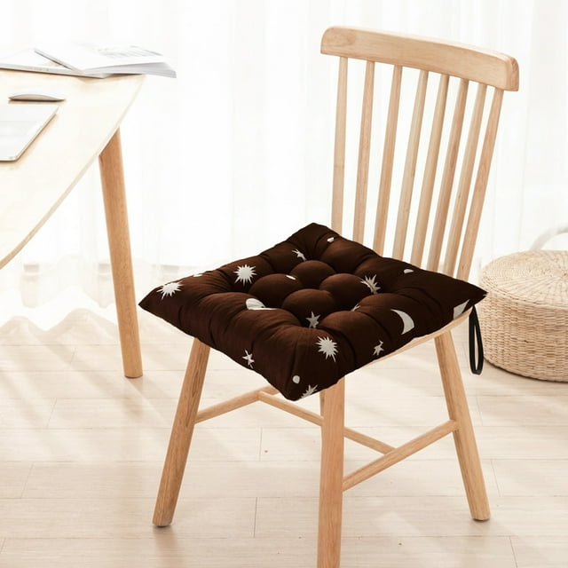 Fiudx Cojín con Estampado de Estrellas, Espuma Viscoelástica de Mayor Comodidad, Tejido Cepillado Grueso, Tacto Suave, Versátil para Interior y Exterior, Oficina, Comedor y Estudio, 41 X 41 Cm.