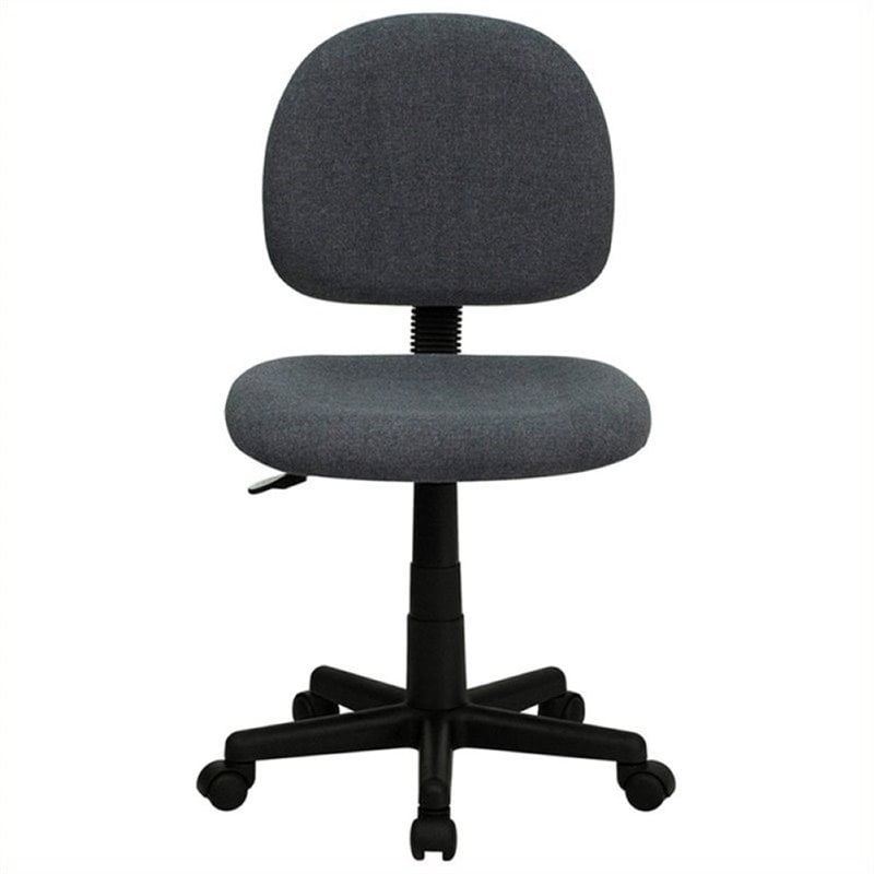 Scranton & Co Armless Desk Chair in Gray 