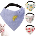 thumbnail image 1 of Bufanda Triangular Para Gatos, Bufanda Para Gatos, Pañuelo Para El Cuello, Accesorios Ajustables Reutilizables Para Mascotas, Collar Estampado Para Mascotas Inevent PT002666-07, 1 of 5