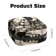 thumbnail image 2 of 1Pc Cute Period Bag Menstrual Cup Pouch, Large Storage Bag Sanitary Purse for Sanitary Napkin Pads, Skull Moon Mushroom Butterfly Plant Gothic Pattern Pads Organizer for Girls Women, 2 of 6