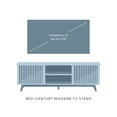thumbnail image 6 of Plank+Beam Mid Century Modern Solid Wood TV Stand with 2 Doors, Blonde, 6 of 13