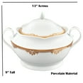 thumbnail image 2 of Lorren Home Trends Porcelain Souptureen w/Lid Catherine, 2 of 5