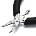 thumbnail image 2 of 1pc Stainless Steel Mini Diagonal Nipper Pliers Flush Cutter with PVC Handle Black 10x5.3x1cm, 2 of 4
