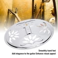 thumbnail image 4 of Guitar Cover Resonator, Silver Guitar Cavity Cover Plate Perforated Stainless Steel  for Instrument Upgrade, 4 of 7