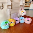 thumbnail image 2 of Rainbow Elf Plush Keychain Student Bag Ornament Plush Car Pendant Ladies Bag Ornament Couple Creative Keychain Purse heqiyong LED, 2 of 2