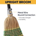 thumbnail image 4 of Heavy-Duty Corn Broom Commercial Indoor Outdoor Broom 59.8 inch Tall for Courtyard Garage Lobby Mall Market Floor Home Office Leaves Stone Dust Rubbish, 4 of 6