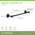 thumbnail image 7 of Symmons 583TB24 Braston 24" Towel Bar - Chrome, 7 of 7