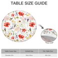 thumbnail image 6 of Round Picnic Table Cloth 100% Waterproof & Oil Proof, Elastic Fitted Table Cover for 45"-52" Round Tables, for Dining, Camping, Outdoor, 6 of 7